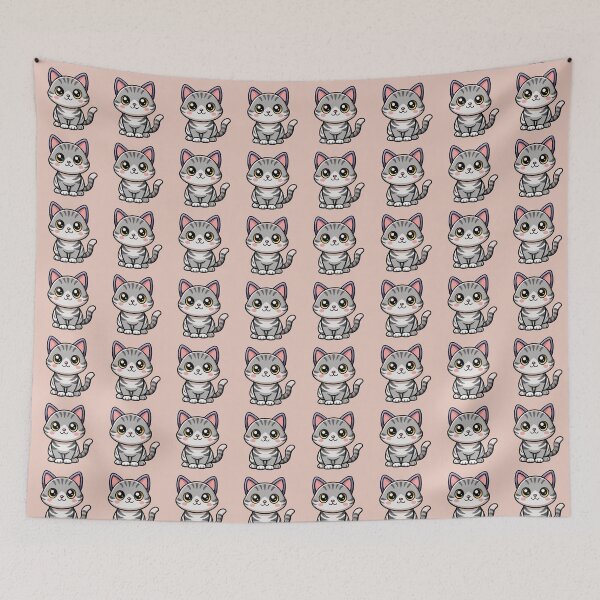Item preview, Cute American Shorthair Cat Kawaii Illustration designed and sold by Mousy17.