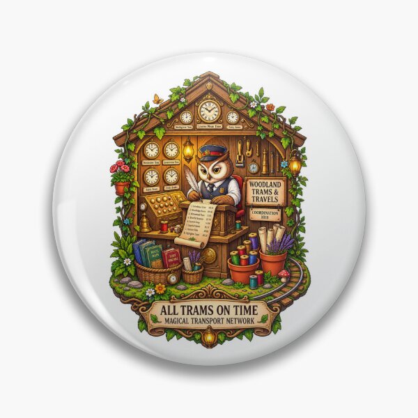 Item preview, Woodland Trams & Travels | Owl Transit Coordinator | Magical Transport Network designed and sold by MrDev.