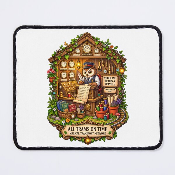 Item preview, Woodland Trams & Travels | Owl Transit Coordinator | Magical Transport Network designed and sold by MrDev.