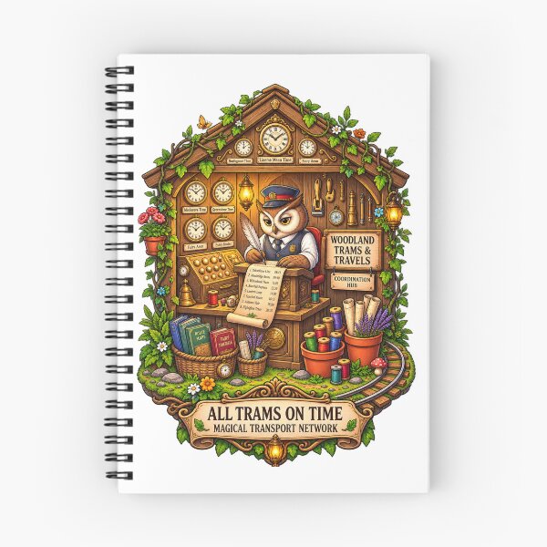 Item preview, Woodland Trams & Travels | Owl Transit Coordinator | Magical Transport Network designed and sold by MrDev.