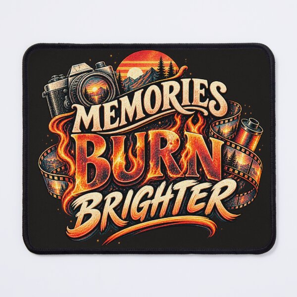 Item preview, Memories Burn Brighter – Analog Memories Retro Typography designed and sold by Golden Era Studio.