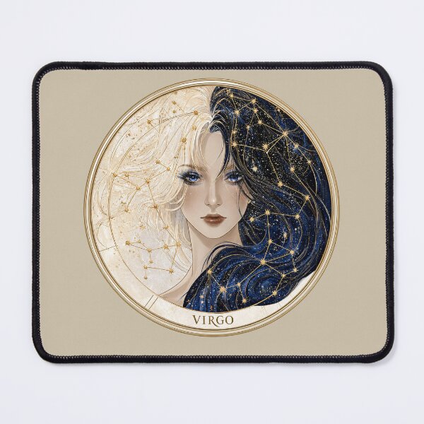 Item preview,  Virgo Zodiac Goddess Celestial Astrology Art PNG designed and sold by MythicMood.
