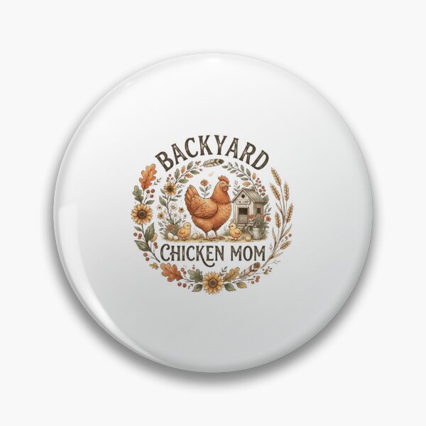 Item preview, Backyard Chicken Mom designed and sold by Bennie Singh.