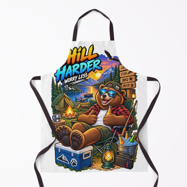 Item preview, Funny Camping Bear Shirt – Chill Harder Worry Less Outdoor Bear designed and sold by Molli98.