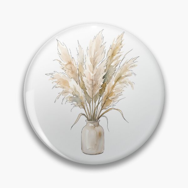 Item preview, Watercolor Pampas Grass Print | Boho Vase Art designed and sold by PLANT LOVER'S PARADISE.