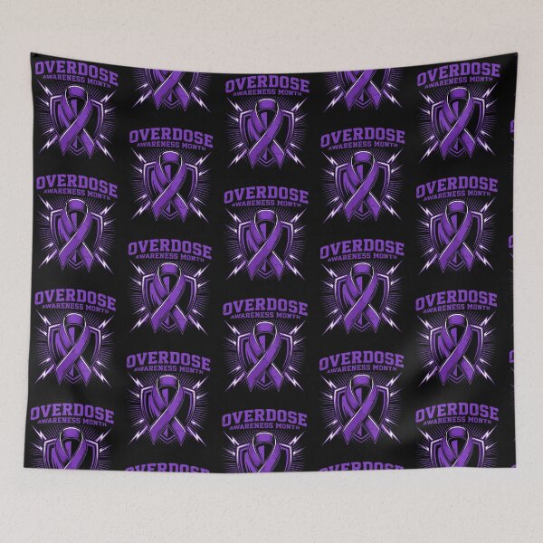 Item preview, Overdose Awareness Month Overdose Survivors Drug Addiction Ribbon Hope designed and sold by Redgiant87x.