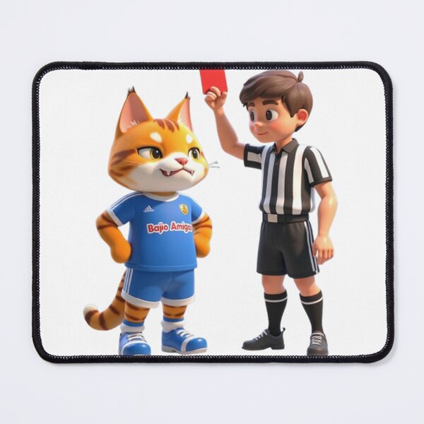 Item preview, Gato Gets the Red Card in Futbol designed and sold by BajioAmigos.