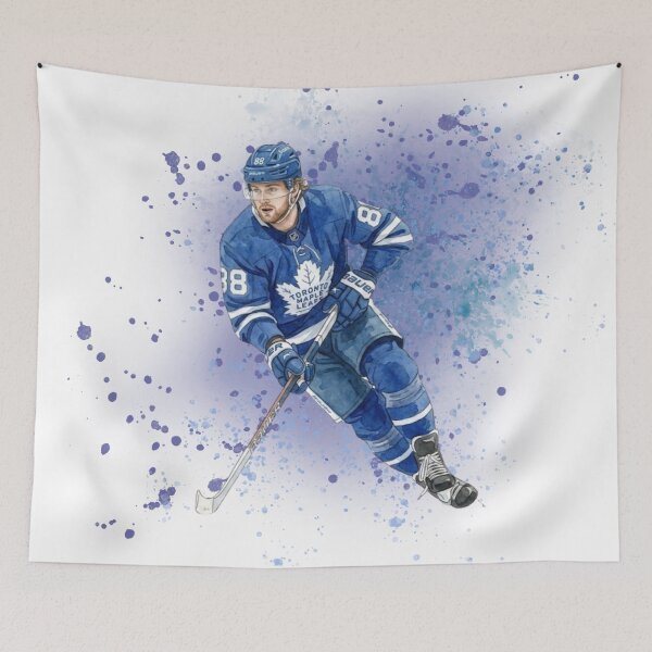 Item preview, Dynamic Ice Hockey Player #88 Watercolor Art designed and sold by Cucuzeus.