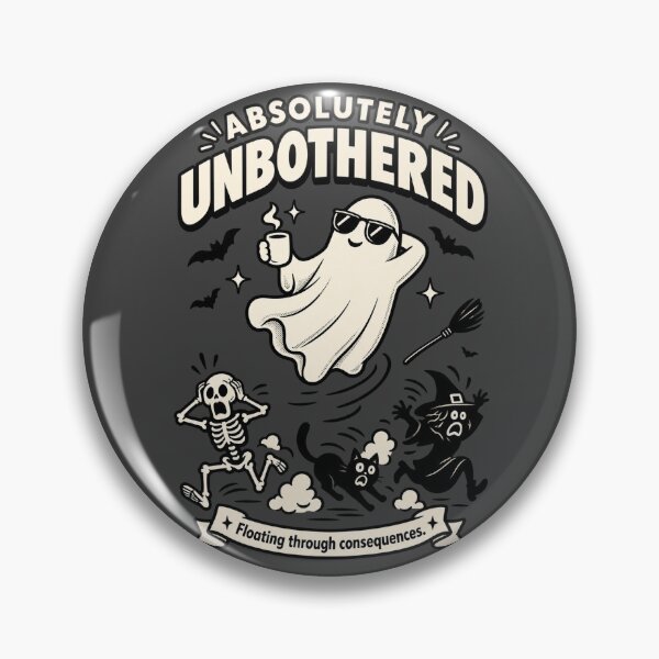Item preview, Absolutely Unbothered Ghost | Funny Sarcastic Spooky Graphic | Minimal Ghost Streetwear Shirt designed and sold by warlistop.