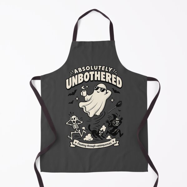 Item preview, Absolutely Unbothered Ghost | Funny Sarcastic Spooky Graphic | Minimal Ghost Streetwear Shirt designed and sold by warlistop.