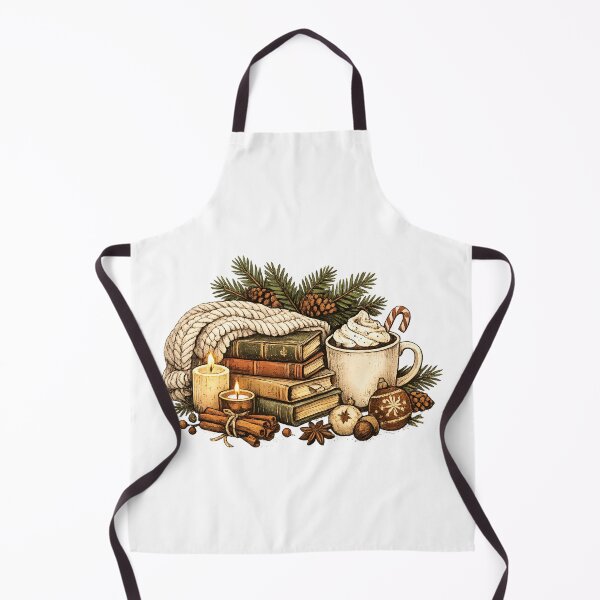 Item preview, Cozy Christmas Books – Vintage Cottagecore Holiday Reading Hot Cocoa Winter Gift designed and sold by Artycom.