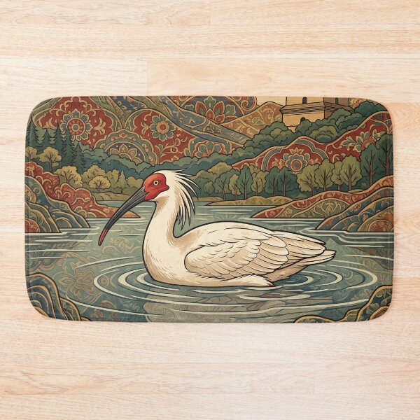 Item preview, Vintage Xi'an Crested Ibis Travel Art designed and sold by ZUMERI.
