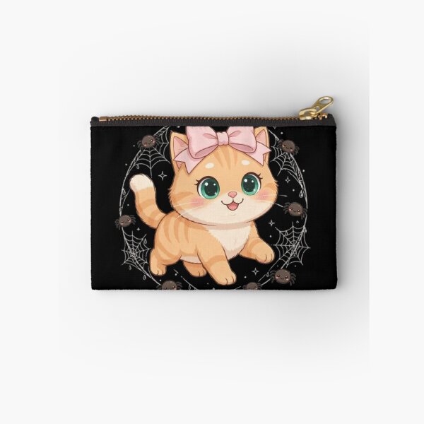 Item preview, Cute Halloween Spider Web Cat Kawaii Spooky designed and sold by Luna's World .