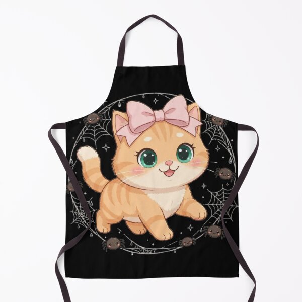 Item preview, Cute Halloween Spider Web Cat Kawaii Spooky designed and sold by Moody Vibes Studio.