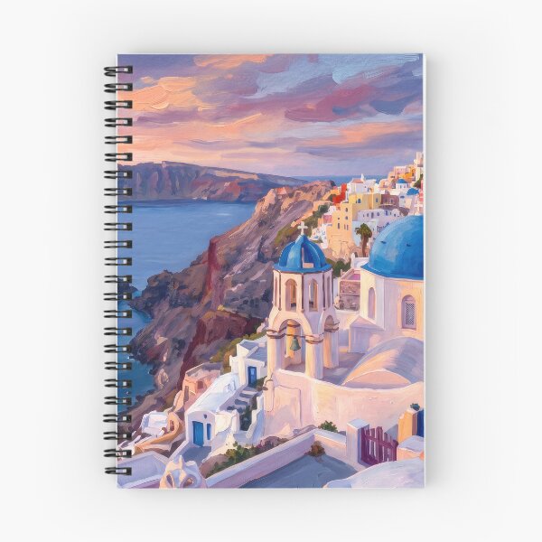 Item preview, Santorini Greece Sunset Landscape designed and sold by RedPeaStudio.