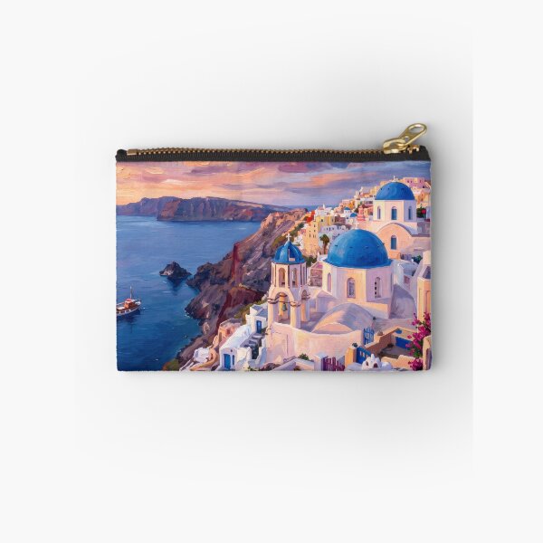 Item preview, Santorini Greece Sunset Landscape designed and sold by RedPeaStudio.