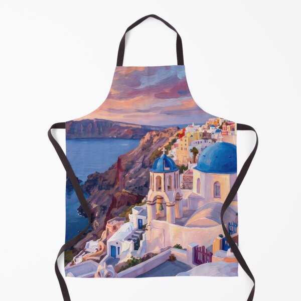 Item preview, Santorini Greece Sunset Landscape designed and sold by RedPeaStudio.