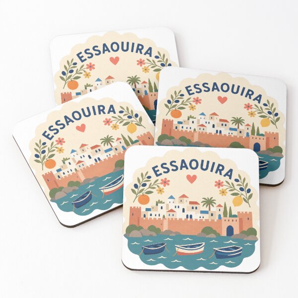 Item preview, Essaouira Morocco Travel Souvenir Modern Folk Art designed and sold by VisualArtsOasis.