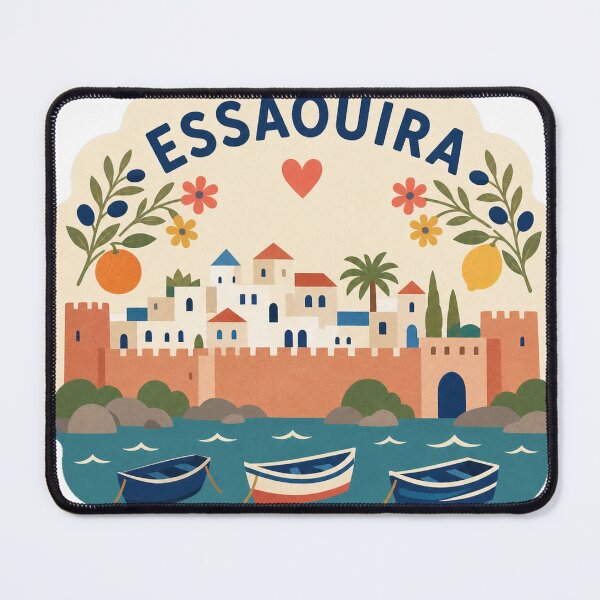 Item preview, Essaouira Morocco Travel Souvenir Modern Folk Art designed and sold by VisualArtsOasis.