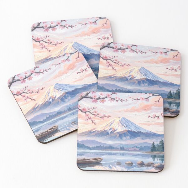 Item preview, Mount Fuji Cherry Blossom Sunrise designed and sold by RedPeaStudio.