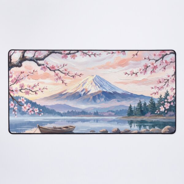Item preview, Mount Fuji Cherry Blossom Sunrise designed and sold by RedPeaStudio.