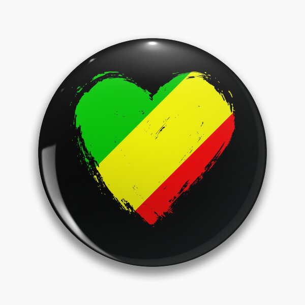 Item preview, Distressed Republic Of The Congo Flag Heart CG designed and sold by shitpostee.