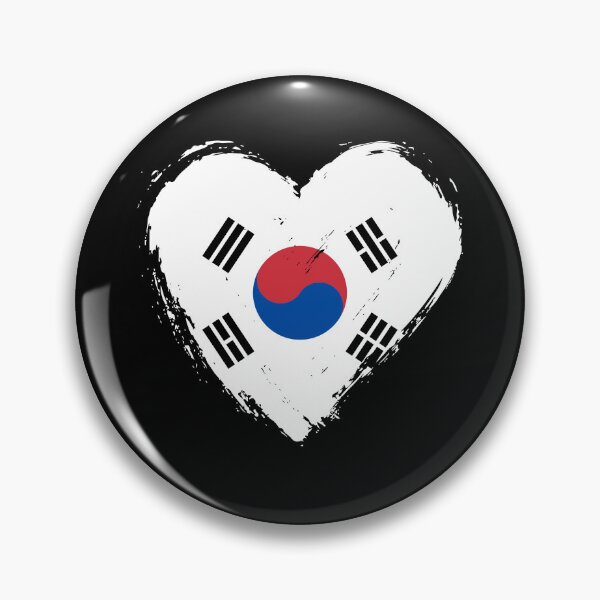 Item preview, Distressed South Korea Flag Heart KR designed and sold by shitpostee.