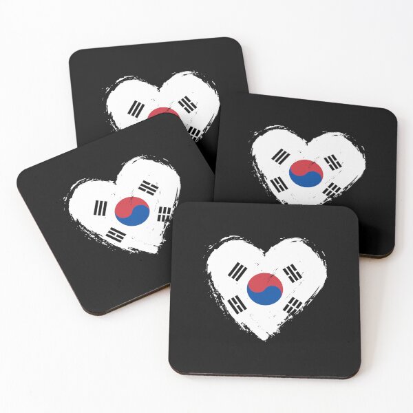Item preview, Distressed South Korea Flag Heart KR designed and sold by shitpostee.