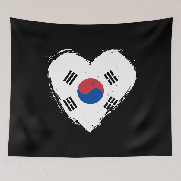 Item preview, Distressed South Korea Flag Heart KR designed and sold by shitpostee.