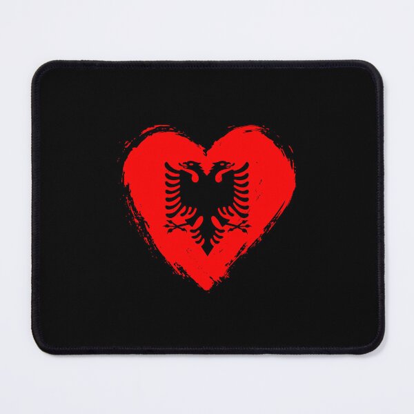 Item preview, Distressed Albania Flag Heart AL designed and sold by shitpostee.