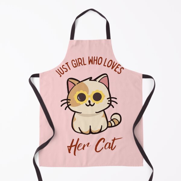 Item preview, Just A Girl Who Loves Her Cat Cute Kitty With Sunglasses designed and sold by Fateh-Kro ⭐⭐⭐⭐⭐.