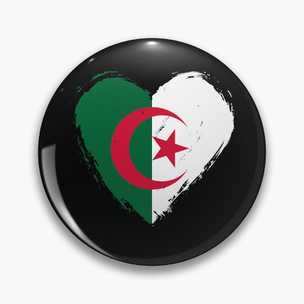 Item preview, Distressed Algeria Flag Heart DZ designed and sold by shitpostee.