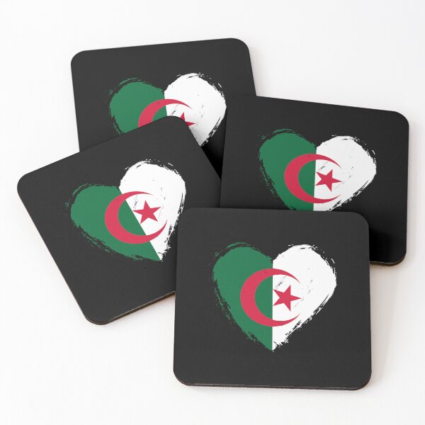 Item preview, Distressed Algeria Flag Heart DZ designed and sold by shitpostee.