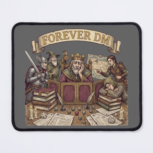 Item preview, Forever DM - Funny Dungeon Master Gift - Vintage Tabletop RPG Art designed and sold by Mildly Mystic.