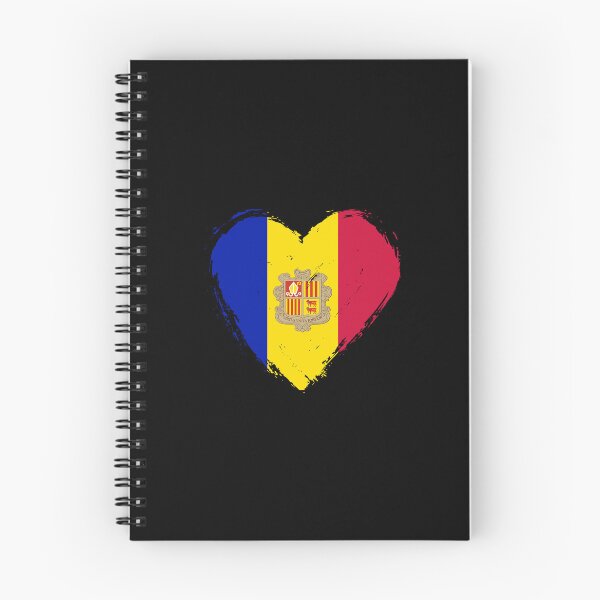 Item preview, Distressed Andorra Flag Heart AD designed and sold by shitpostee.