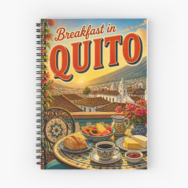 Item preview, Quito Ecuador at Breakfast - Scenic Travel Destinations designed and sold by LSVart.