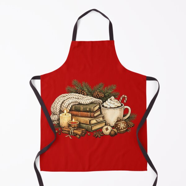 Item preview, Cozy Christmas Books – Vintage Cottagecore Holiday Reading Hot Cocoa Winter Gift designed and sold by Artycom.