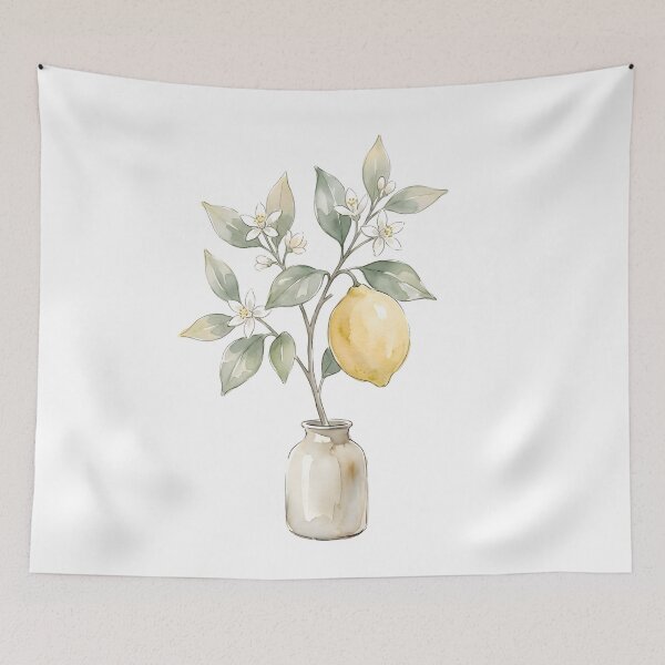 Item preview, Watercolor Lemon Branch Print | Citrus Kitchen Art designed and sold by PLANT LOVER'S PARADISE.