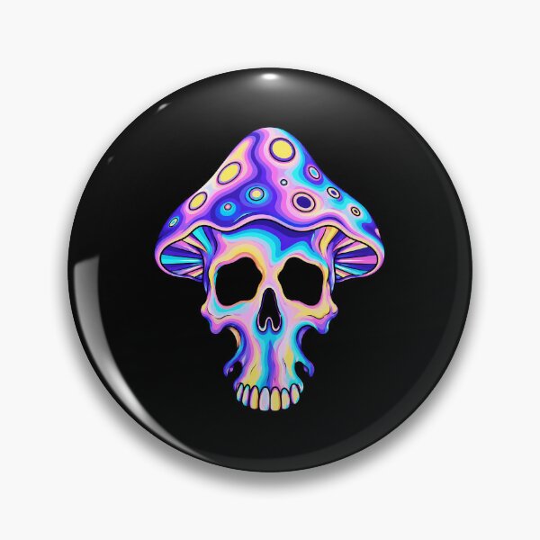 Item preview, Psychedelic Mushroom Skull - Too High to Die designed and sold by Cannaxes Studio.