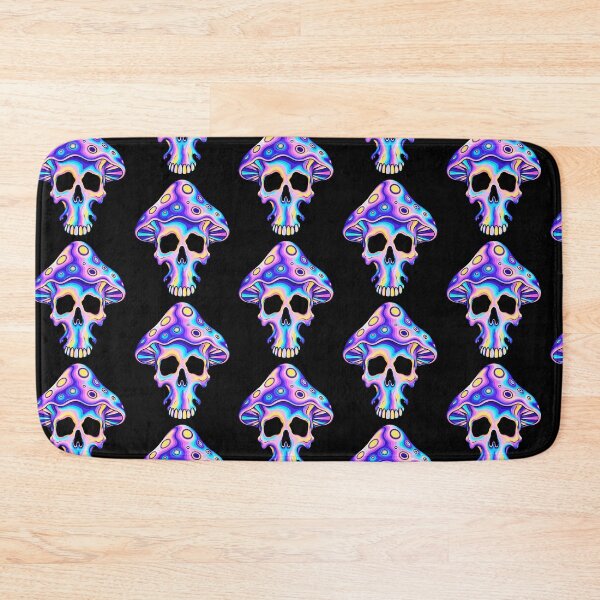 Item preview, Psychedelic Mushroom Skull - Too High to Die designed and sold by Cannaxes Studio.