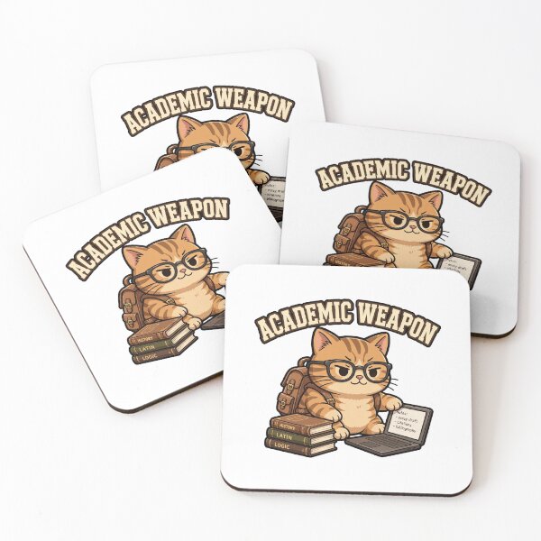 Item preview, Academic Weapon Cat - Funny Dark Academia Study Cat designed and sold by FBA.