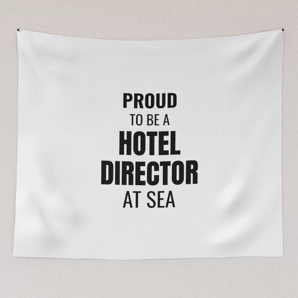 Item preview, Proud to be a Hotel Director at Sea (Black) designed and sold by ShipCrewNation.