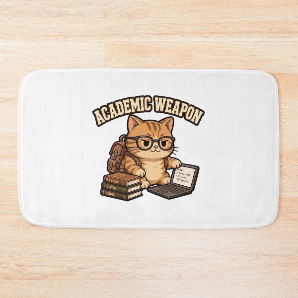 Item preview, Academic Weapon Cat - Funny Dark Academia Study Cat designed and sold by FBA.
