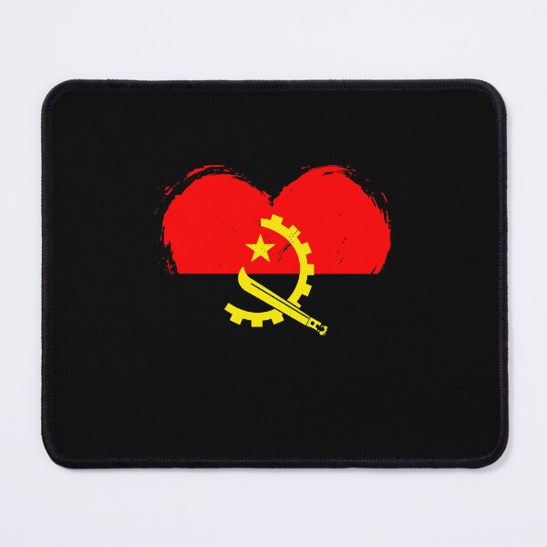Item preview, Distressed Angola Flag Heart AO designed and sold by shitpostee.
