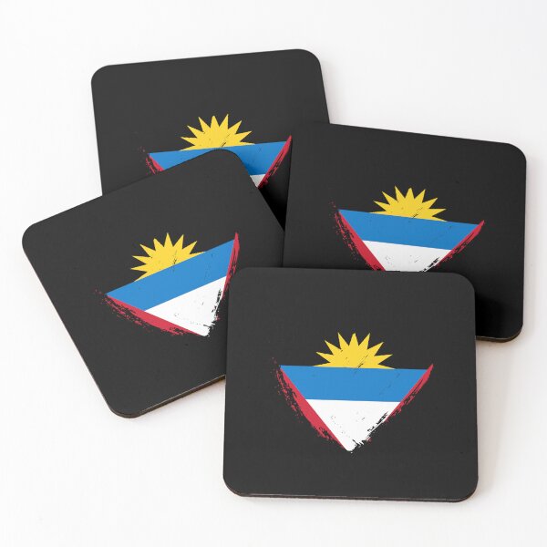 Item preview, Distressed Antigua And Barbuda Flag Heart AG designed and sold by shitpostee.