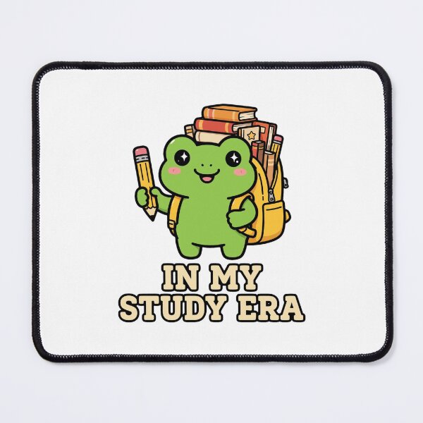 Item preview, In My Study Era Frog - Cute Back To School Frog With Backpack designed and sold by FBA.