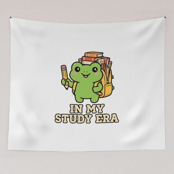 Item preview, In My Study Era Frog - Cute Back To School Frog With Backpack designed and sold by FBA.