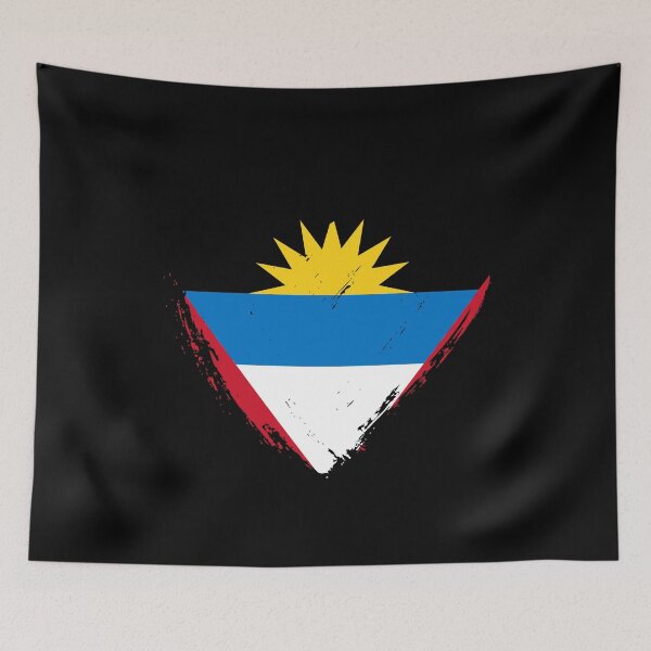 Item preview, Distressed Antigua And Barbuda Flag Heart AG designed and sold by shitpostee.