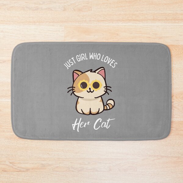 Item preview, Just A Girl Who Loves Her Cat Cute Kitty With Sunglasses designed and sold by Fateh-Kro ⭐⭐⭐⭐⭐.
