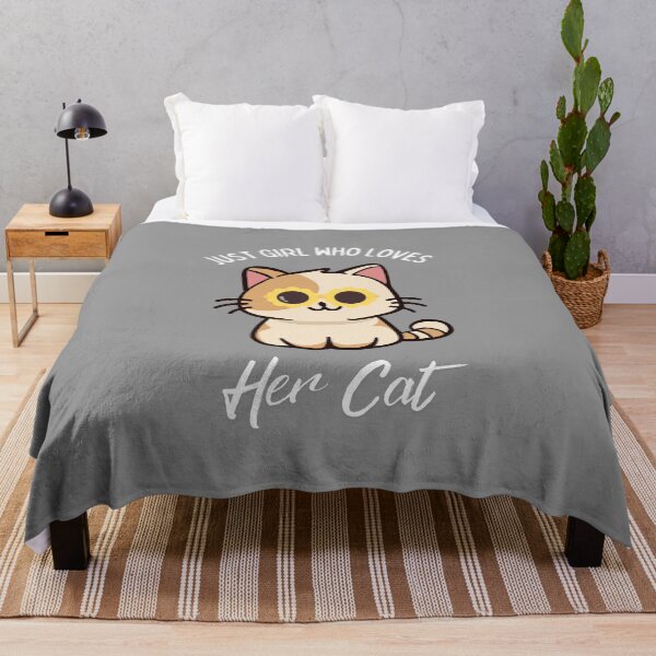 Item preview, Just A Girl Who Loves Her Cat Cute Kitty With Sunglasses designed and sold by Fateh-Kro ⭐⭐⭐⭐⭐.